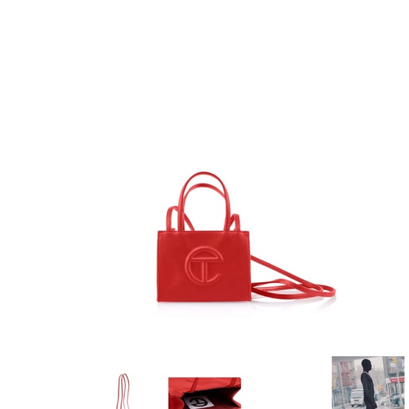 SOLD BNWT - TELFAR SMALL RED SHOPPING BAG - Picture 5 of 6